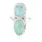 .925 Sterling Silver Handmade Certified Authentic Navajo Natural Turquoise Native American Ring 18187-11