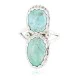 .925 Sterling Silver Handmade Certified Authentic Navajo Natural Turquoise Native American Ring 18187-11 .925 Sterling Silver Handmade Certified Authentic Navajo Natural Turquoise Native American Ring 18187-11