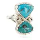 .925 Sterling Silver Handmade Certified Authentic Navajo Natural Turquoise Native American Ring 18187-6 .925 Sterling Silver Handmade Certified Authentic Navajo Natural Turquoise Native American Ring 18187-6