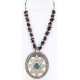 .925 Sterling Silver Handmade Certified Authentic Navajo Turquoise Purple Spiny Oyster Native American Necklace 390829391592 .925 Sterling Silver Handmade Certified Authentic Navajo Turquoise Purple Spiny Oyster Native American Necklace 390829391592