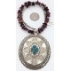 .925 Sterling Silver Handmade Certified Authentic Navajo Signed By NNB Turquoise Native American Necklace 390829391592
