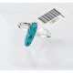 .925 Sterling Silver Handmade Certified Authentic Navajo Turquoise Arrow Native American Ring  371046469273