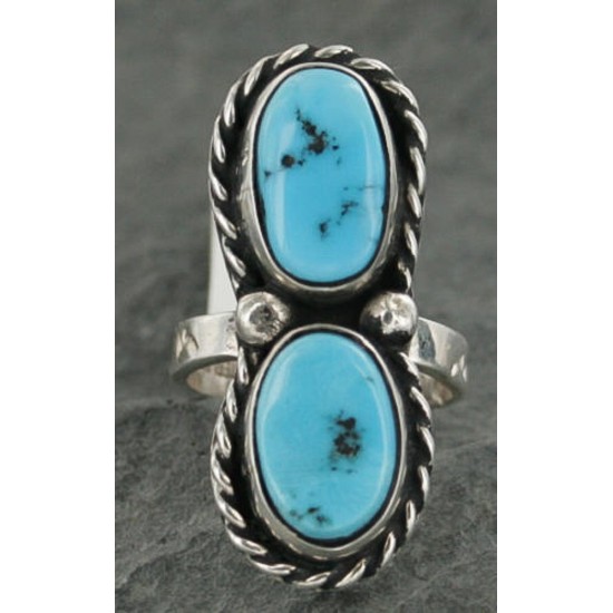 .925 Sterling Silver Handmade Certified Authentic Navajo Turquoise Native American Ring 370922333897 .925 Sterling Silver Handmade Certified Authentic Navajo Turquoise Native American Ring 370922333897