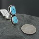 .925 Sterling Silver Handmade Certified Authentic Navajo Turquoise Native American Ring 370922333897 .925 Sterling Silver Handmade Certified Authentic Navajo Turquoise Native American Ring 370922333897