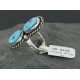 .925 Sterling Silver Handmade Certified Authentic Navajo Turquoise Native American Ring  370922333897