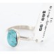.925 Sterling Silver Handmade Certified Authentic Navajo Turquoise Native American Ring  371017246479