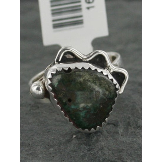 .925 Sterling Silver Handmade Certified Authentic Navajo Turquoise Native American Ring  390680636924
