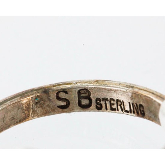 .925 Sterling Silver Handmade Certified Authentic Navajo Turquoise Native American Ring 390746022622 .925 Sterling Silver Handmade Certified Authentic Navajo Turquoise Native American Ring 390746022622