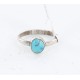 .925 Sterling Silver Handmade Certified Authentic Navajo Turquoise Native American Ring  390820252694