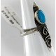 .925 Sterling Silver Handmade Certified Authentic Navajo Turquoise Native American Ring  390851801182