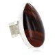 .925 Sterling Silver Handmade Drop Certified Authentic Navajo Natural Tigers Eye Native American Ring  26106