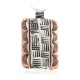 .925 Sterling Silver Handmade Navajo Certified Authentic Pure Copper Native American Necklace 17097