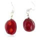 .925 Sterling Silver Hooks Certified Authentic Navajo Coral Native American Dangle Earrings 18254-101 .925 Sterling Silver Hooks Certified Authentic Navajo Coral Native American Dangle Earrings 18254-101