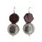 .925 Sterling Silver Hooks Certified Authentic Navajo Natural Red Jasper Native American Dangle Earrings 18254-3