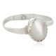 .925 Sterling Silver Navajo Certified Authentic Handmade Mother of Pearl Native American Ring Size 4 1/2 24501-7