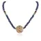 .925 Sterling Silver Navajo Certified Authentic Natural Ruby Opalite Sapphire Jade Hematite Native American Necklace 15768-1