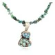 .925 Sterling Silver Navajo Certified Authentic Turquoise Pink Quartz Native American Necklace 15029-15794-5 .925 Sterling Silver Navajo Certified Authentic Turquoise Pink Quartz Native American Necklace 15029-15794-5