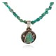 .925 Sterling Silver Navajo Certified Authentic Turquoise Quartz Native American Necklace 14545-15-790102