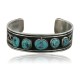 .925 Sterling Silver Sterling Handmade Wave Certified Authentic Navajo Turquoise Native American Bracelet 390696606977