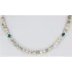 Certified Authentic Navajo .925 Sterling Silver WHITE Turquoise Native American Necklace 16044