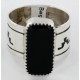 Handmade Certified Authentic Navajo .925 Sterling Silver Natural Black Onyx Native American Ring  12576