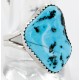 Handmade Certified Authentic Navajo .925 Sterling Silver Natural Turquoise Native American Ring  16425