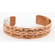 Handmade Certified Authentic Jiemmy Patters Navajo Pure Copper Native American Bracelet 12528-2 All Products 12528-2 12528-2 (by LomaSiiva)