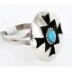 Handmade Certified Authentic Navajo .925 Sterling Silver Natural Turquoise Native American Ring  16251
