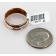 .925 Sterling Silver and Copper Handmade Certified Authentic Navajo Native American Ring  16979-6