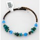 Certified Authentic Navajo Turquoise and Blue Quartz WRAP Bracele Native American Bracelet 12747
