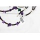 Certified Authentic 2 Strand Navajo .925 Sterling Silver Turquoise and AMETHYST Native American Necklace 16011 Certified Authentic 2 Strand Navajo .925 Sterling Silver Turquoise and AMETHYST Native American Necklace 16011