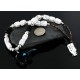 Certified Authentic Navajo .925 Sterling Silver Natural White Howlite Native American Necklace 750176