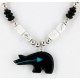 Certified Authentic Navajo .925 Sterling Silver Natural White Howlite Native American Necklace 750176