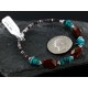 Certified Authentic Navajo Turquoise and Carnelian Native American WRAP Bracelet 12745 Certified Authentic Navajo Turquoise and Carnelian Native American WRAP Bracelet 12745