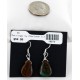 Drop Certified Authentic Navajo .925 Sterling Silver Hooks Natural Turquoise Native American Earrings  18072