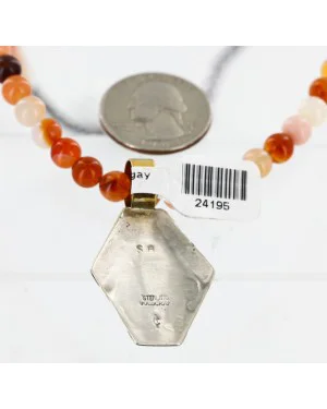12kt Gold Filled .925 Sterling Silver Handmade Buffalo Certified Authentic Navajo White Howlite Native American Necklace 24195 12kt Gold Filled .925 Sterling Silver Handmade Buffalo Certified Authentic Navajo White Howlite Native American Necklace 24195
