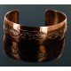 Handmade Certified Authentic Navajo Copper Native American Bracelet 12752