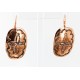 Handmade Certified Authentic Navajo Handstamped Real Handmade Copper Native American Earrings 16976-1