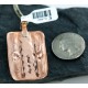 Certified Authentic Navajo Handstamped Real Handmade Copper and .925 Sterling Silver Pendant Native American Necklace 16973-3