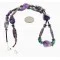 Certified Authentic Navajo .925 Sterling Silver Natural PURPLE AGATE AMETHYST TURQUOISE AND HEMATITE Native American Necklace 16001 Certified Authentic Navajo .925 Sterling Silver Natural PURPLE AGATE AMETHYST TURQUOISE AND HEMATITE Native American Necklace 16001