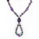 Certified Authentic Navajo .925 Sterling Silver Natural PURPLE AGATE AMETHYST TURQUOISE AND HEMATITE Native American Necklace 16001 Certified Authentic Navajo .925 Sterling Silver Natural PURPLE AGATE AMETHYST TURQUOISE AND HEMATITE Native American Necklace 16001