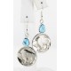 Vintage Style OLD Buffalo Coin Certified Authentic Navajo .925 Sterling Silver Turquoise Native American Earrings 18077-1