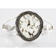 Handmade Certified Authentic Navajo .925 Sterling Silver WHITE Buffalo Turquoise Native American Bracelet 12656