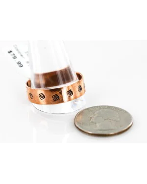 Handmade Certified Authentic Navajo Pure Copper Native American Ring 16980-15 Handmade Certified Authentic Navajo Pure Copper Native American Ring 16980-15