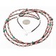 Certified Authentic 3 Strand Navajo .925 Sterling Silver Natural Turquoise Pink Agate and Heishi Native American Necklace 25246-4 Certified Authentic 3 Strand Navajo .925 Sterling Silver Natural Turquoise Pink Agate and Heishi Native American Necklace 25246-4