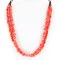 Certified Authentic 3 Strand Navajo .925 Sterling Silver Coral Native American Necklace 15942 Certified Authentic 3 Strand Navajo .925 Sterling Silver Coral Native American Necklace 15942