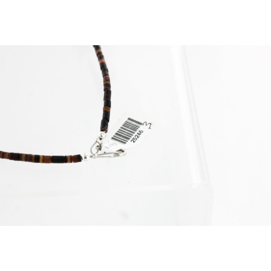 Certified Authentic 3 Strand Navajo .925 Sterling Silver Natural Turquoise Pink Agate Native American Necklace 25246-3 Certified Authentic 3 Strand Navajo .925 Sterling Silver Natural Turquoise Pink Agate Native American Necklace 25246-3