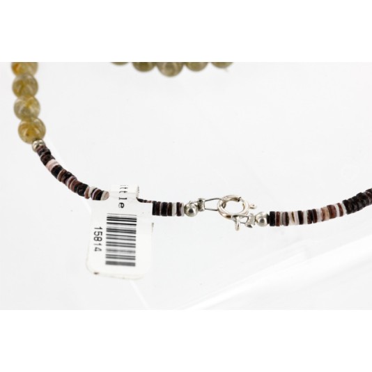 12kt Gold Filled .925 Sterling Silver Handmade Wolf And Moon Certified Authentic Navajo Turquoise and Quartz Native American Necklace 24344-4 12kt Gold Filled .925 Sterling Silver Handmade Wolf And Moon Certified Authentic Navajo Turquoise and Quartz Native American Necklace 24344-4