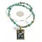 $590 12kt Gold Filled And .925 Sterling Silver Handmade KOKOPELI Certified Authentic Navajo Natural Turquoise Native American Necklace 15000-9 $590 12kt Gold Filled And .925 Sterling Silver Handmade KOKOPELI Certified Authentic Navajo Natural Turquoise Native American Necklace 15000-9