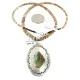 Large HANDMADE Certified Authentic Navajo .925 Sterling Silver Turquoise Graduated Melon Shell Native American Necklace 15971